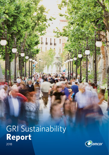 Vorschaubild Amcor Nachhaltigkeitsbericht 2018