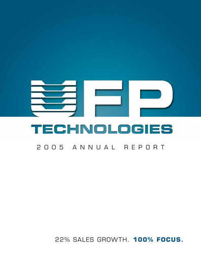 Vorschaubild UFP Technologies
 Jahresbericht 2005