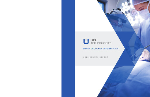 Vorschaubild UFP Technologies
 Jahresbericht 2020