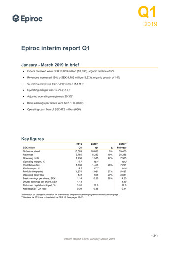 Thumbnail Epiroc Quarterly Report 2019-q1