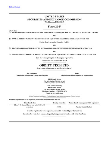 Thumbnail ODDITY Tech Annual Report 2025