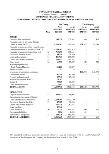 Thumbnail Hong Leong Capital Quarterly Report 2019-q4