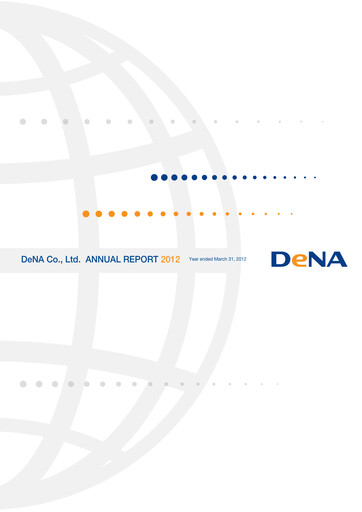 Thumbnail DeNA Annual Report 2012