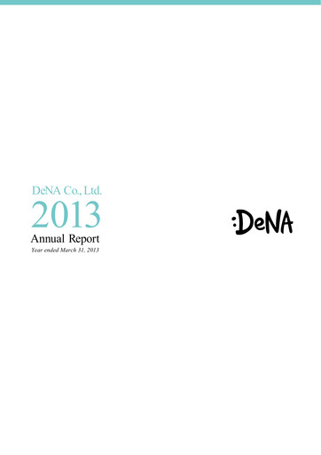 Thumbnail DeNA Annual Report 2013