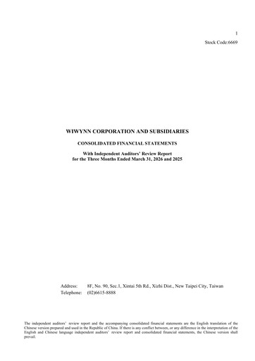 Thumbnail Wiwynn Quarterly Report 2026-q1