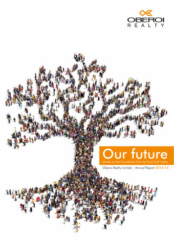 Thumbnail Oberoi Realty
 Annual Report 2014-2015