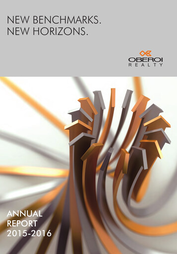 Thumbnail Oberoi Realty
 Annual Report 2015-2016