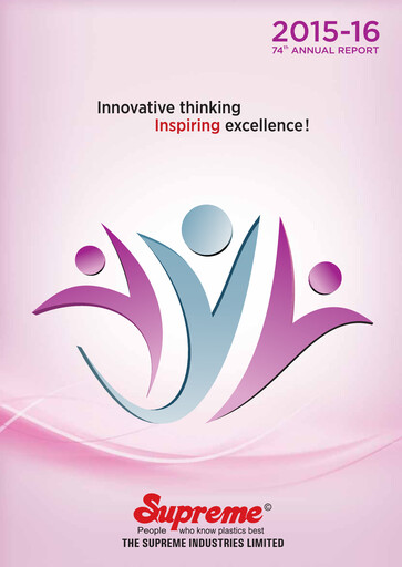 Thumbnail Supreme Industries
 Annual Report 2015-2016