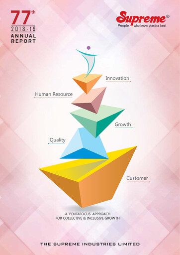 Thumbnail Supreme Industries
 Annual Report 2018-2019