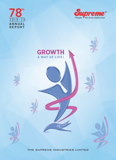 Thumbnail Supreme Industries
 Annual Report 2019-2020