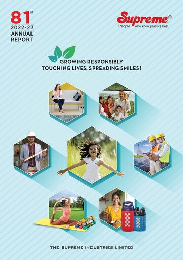 Thumbnail Supreme Industries
 Annual Report 2022-2023