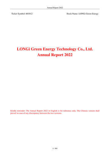 Thumbnail LONGi Green Energy Technology Annual Report 2022