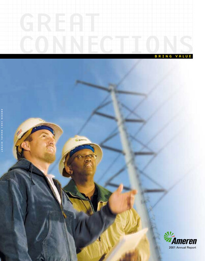 Thumbnail Ameren
 Annual Report 2001