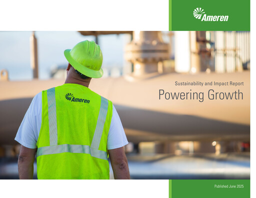 Thumbnail Ameren
 Sustainability Report 2024
