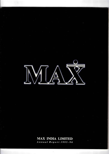 Thumbnail Max Financial Services
 Annual Report 1995-1996