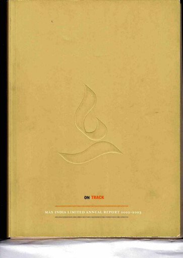 Thumbnail Max Financial Services
 Annual Report 2002-2003