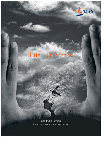 Thumbnail Max Financial Services
 Annual Report 2005-2006