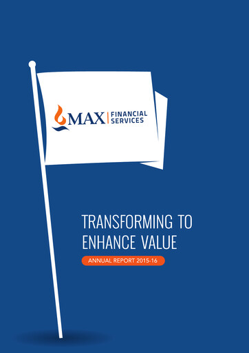 Thumbnail Max Financial Services
 Annual Report 2015-2016