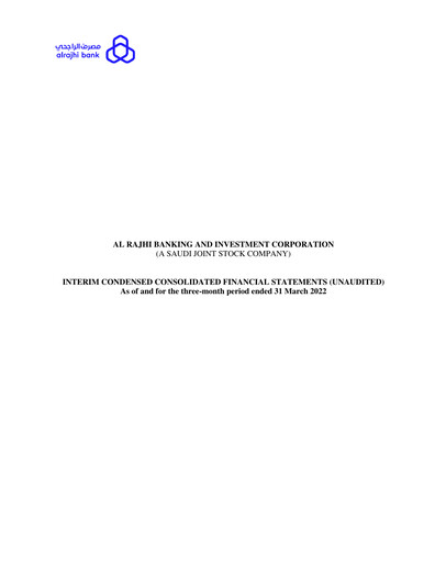 Thumbnail Al Rajhi Bank Quarterly Report 2022-q1