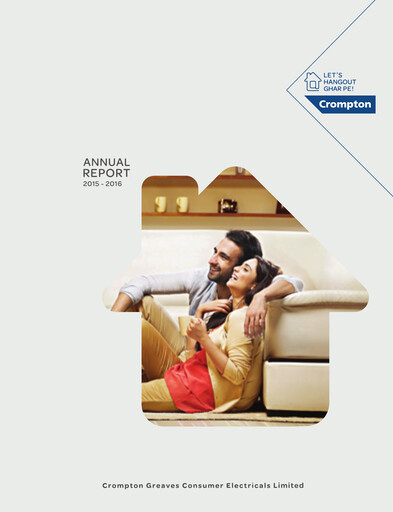 Thumbnail Crompton Greaves Consumer Electricals Annual Report 2015-2016