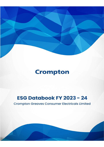 Miniature Crompton Greaves Consumer Electricals Rapport ESG 2023-2024