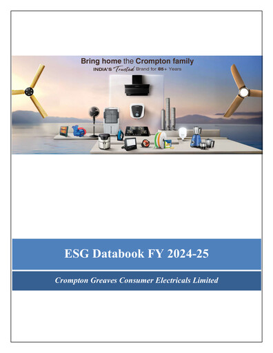 Miniature Crompton Greaves Consumer Electricals Rapport ESG 2024-2025