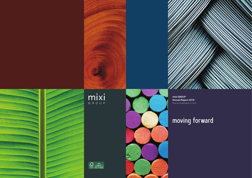 Thumbnail Mixi Annual Report 2018