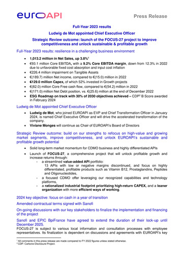 Vorschaubild Euroapi Finanzbericht 2023