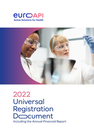 Thumbnail Euroapi Universal Registration Document 2022