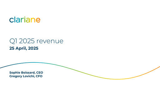Thumbnail Clariane Quarterly Report 2025-q1