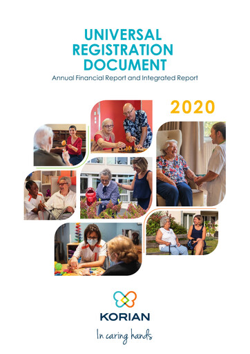 Thumbnail Clariane Universal Registration Document 2020