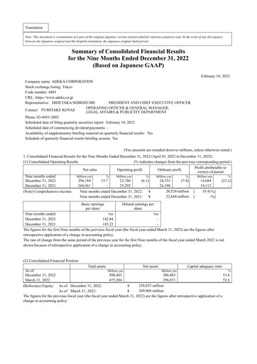 Thumbnail Adeka Corporation Quarterly Report fy2023-q3