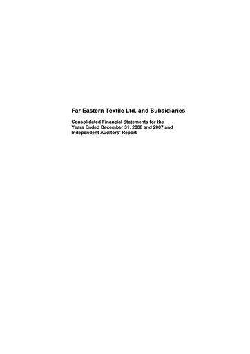 Thumbnail Far Eastern New Century Financial Statement 2008