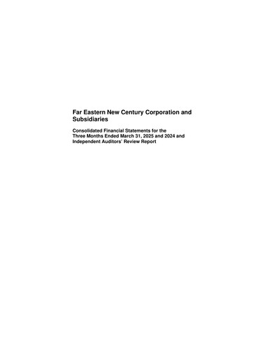 Thumbnail Far Eastern New Century Quarterly Report 2025-q1