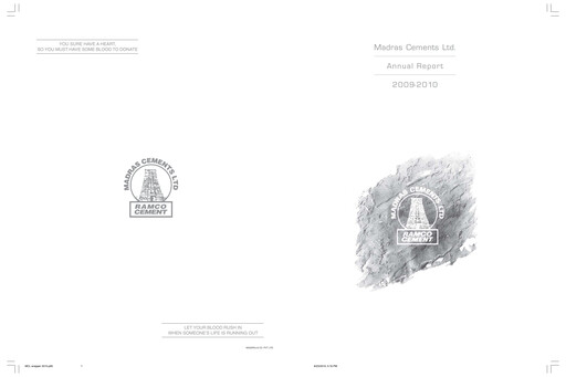 Thumbnail Ramco Cements
 Annual Report 2009-2010