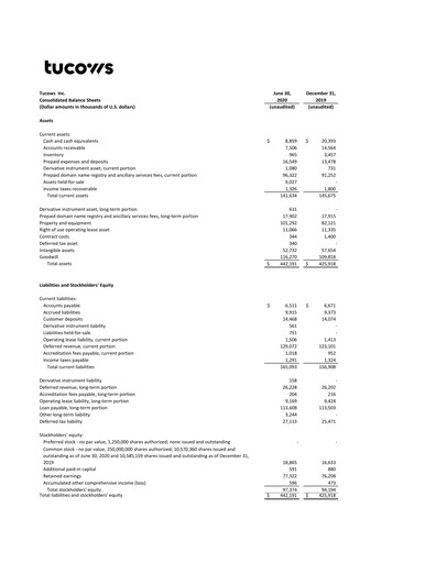 Thumbnail Tucows Financial Statement 2020-h1