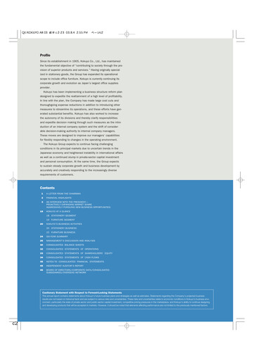 Thumbnail Kokuyo Annual Report fy2003