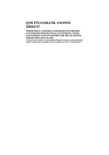 Thumbnail QNB Finansbank Half-year Report 2019-h1