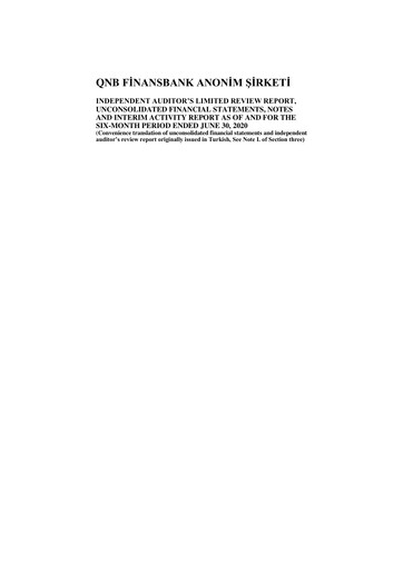 Thumbnail QNB Finansbank Half-year Report 2020-h1