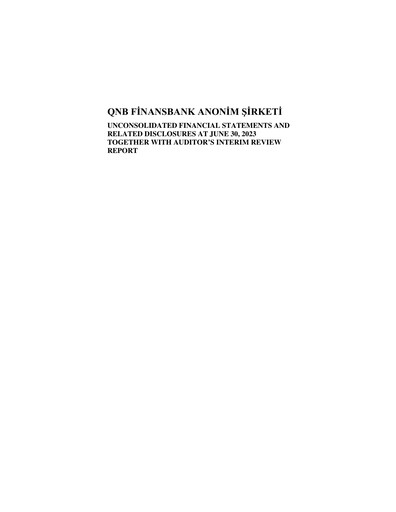 Thumbnail QNB Finansbank Half-year Report 2023-h1