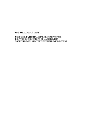 Thumbnail QNB Finansbank Quarterly Report 2025-q1