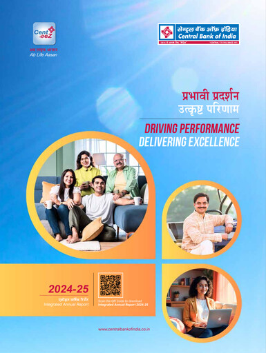 Miniature Central Bank of India Rapport annuel 2024-2025