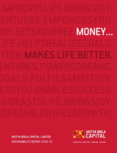 Thumbnail Aditya Birla Capital
 Sustainability Report 2018-2019