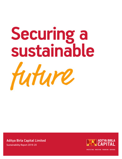 Thumbnail Aditya Birla Capital
 Sustainability Report 2019-2020