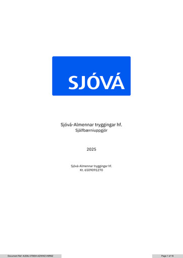 Thumbnail Sjóvá-Almennar tryggingar ESG Report 2025