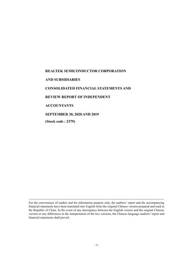 Thumbnail Realtek
 Quarterly Report 2020-q3