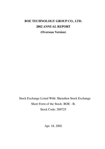 Thumbnail BOE Technology Annual Report 2002