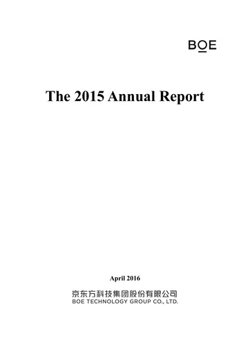Thumbnail BOE Technology Annual Report 2015