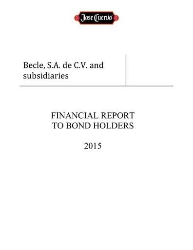 Thumbnail Becle Financial Statement 2015