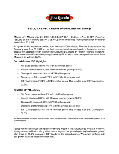 Thumbnail Becle Quarterly Report 2017-q2